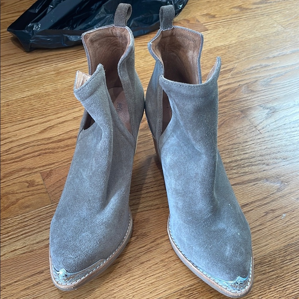 Jeffrey Campbell Suede Ankle Boots - Tan